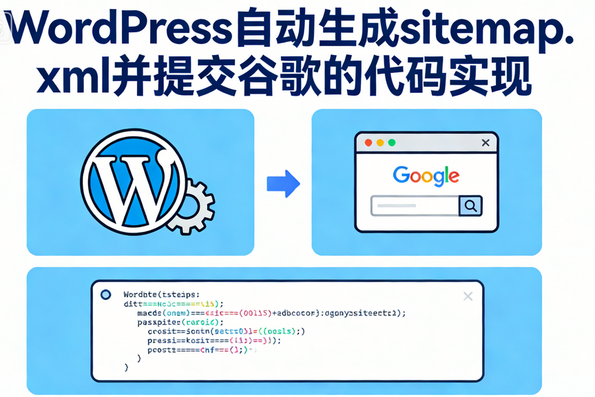 WordPress自动生成sitemap.xml并提交谷歌的代码实现